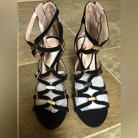 WOMENS HIGH HEEL SANDALS BY SHOE REPUBLIC SIZE 8.5 - Picture 2 of 11